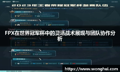 FPX在世界冠军杯中的灵活战术展现与团队协作分析